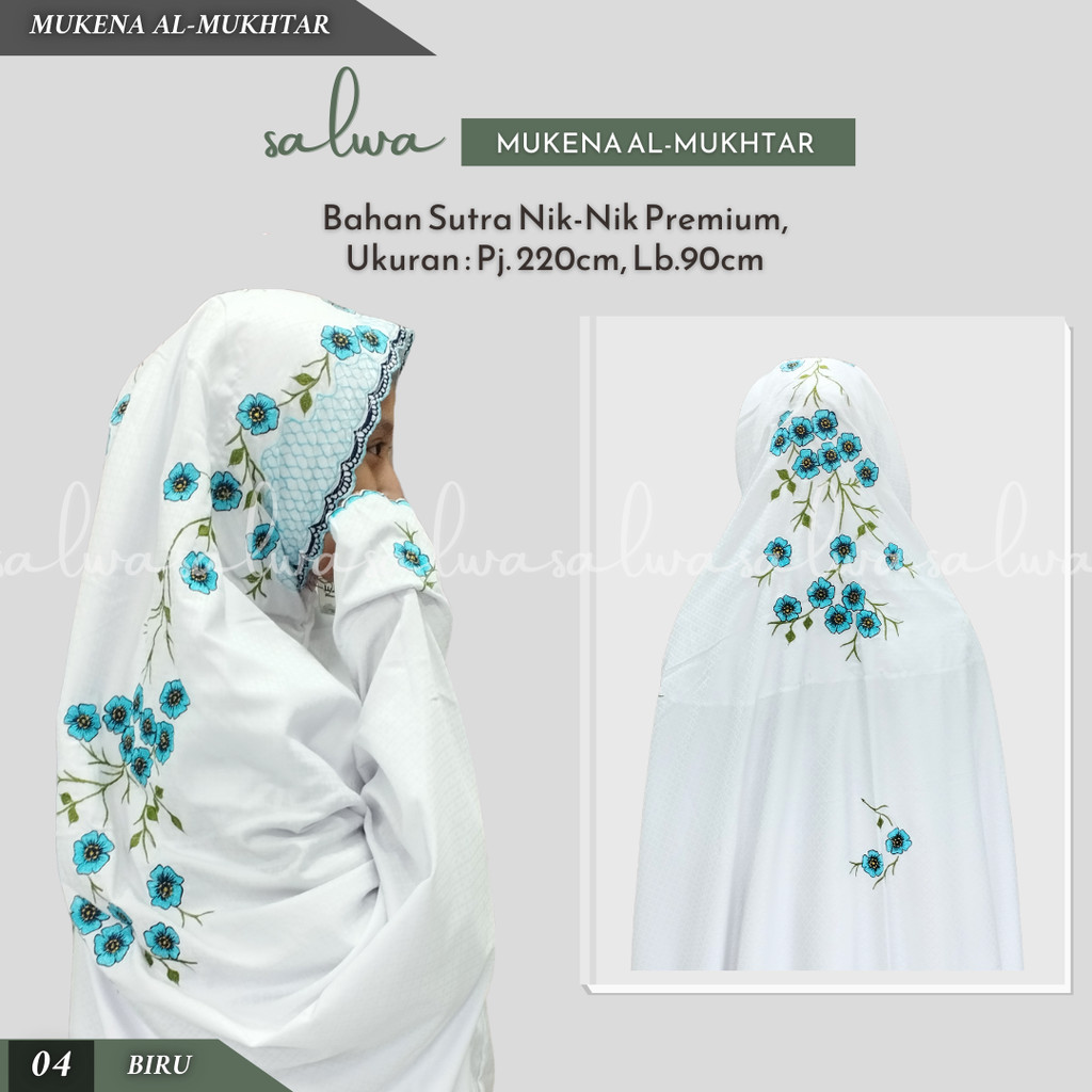 MUKENA AL-MUKHTAR | MUKENA TERUSAN | MUKENA DEWASA