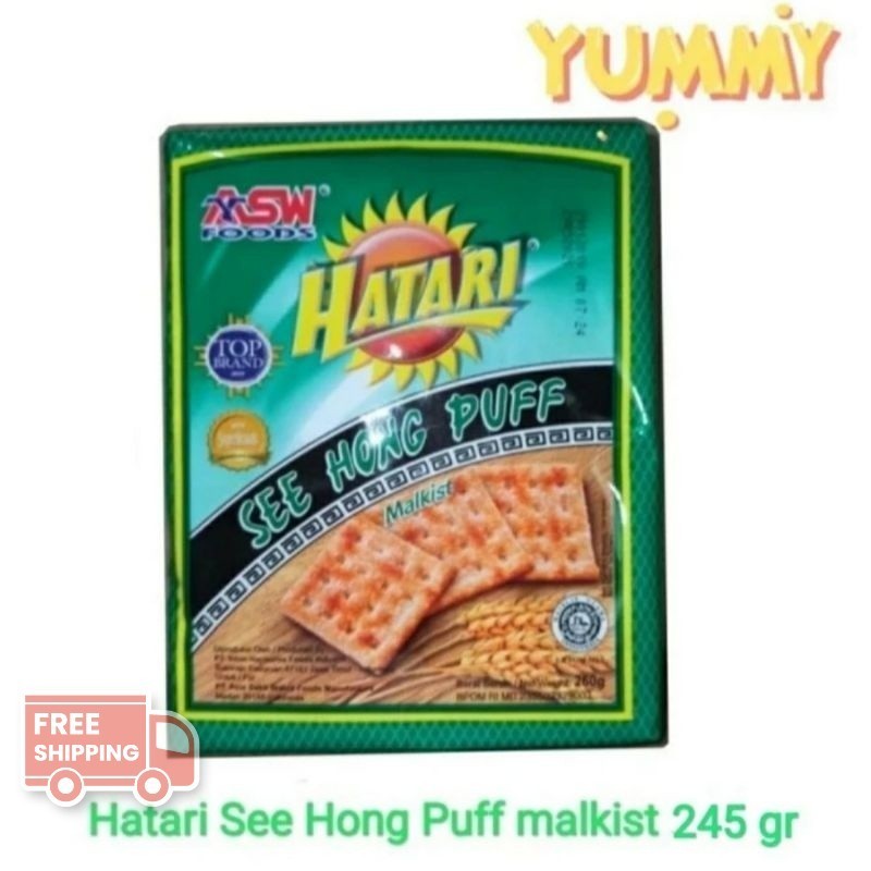 

PROMO !!! biskuit hatari see hong puff | malkist gula