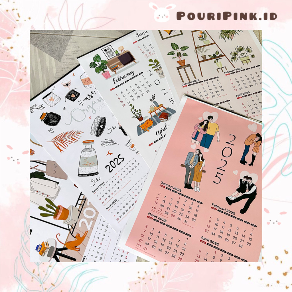 

Kalender Dinding 2025 Karakter Home Makeup Plant Couple Aesthetic Calender New Year Korea Aksesoris Stationery Sekolah Kantor Office Deco Decoration Lucu Hiasan Meja Wanita Anak Atk Mtp Banjar Martapura PouriPink.id