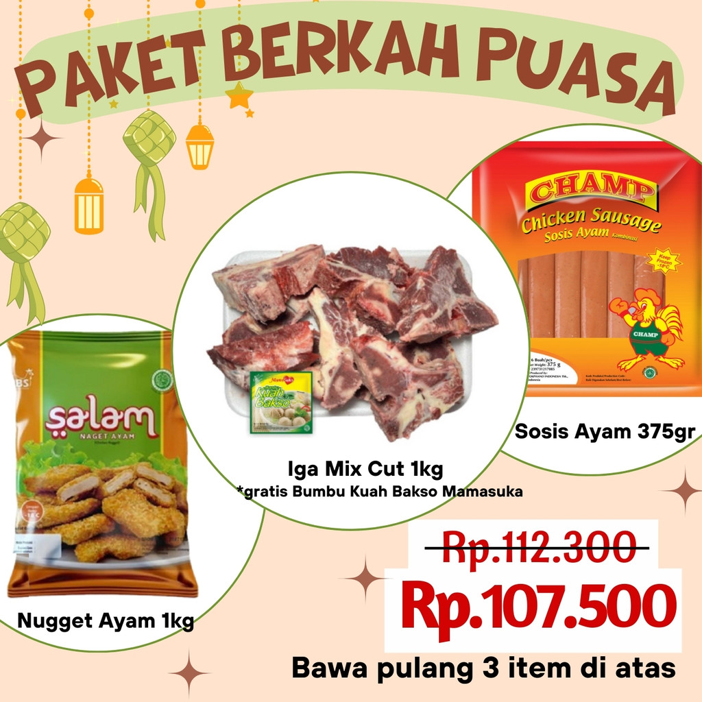 

PAKET BERKAH PUASA PROMO 3 ITEM HANYA 100K