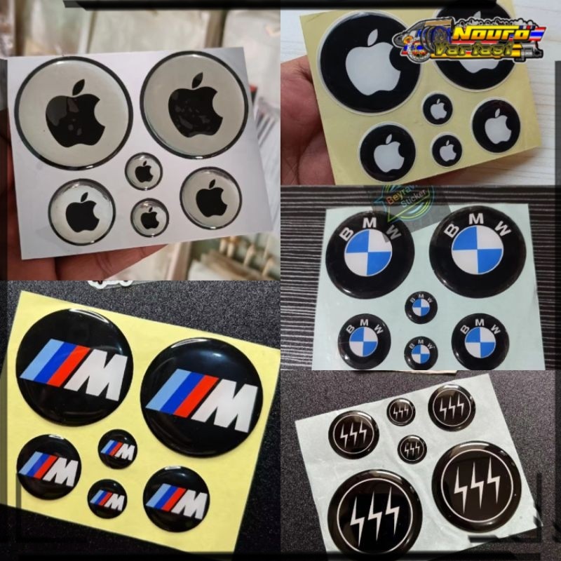Aksesoris motor Emblem LOGO Grputala Apple BMW SSS fulset Yamaha Nmax Aerox lexi berkualitas