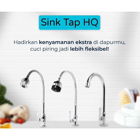 SINK TAP HQ 1/2 ALL VARANT - SLIM FLEX WALL SRT