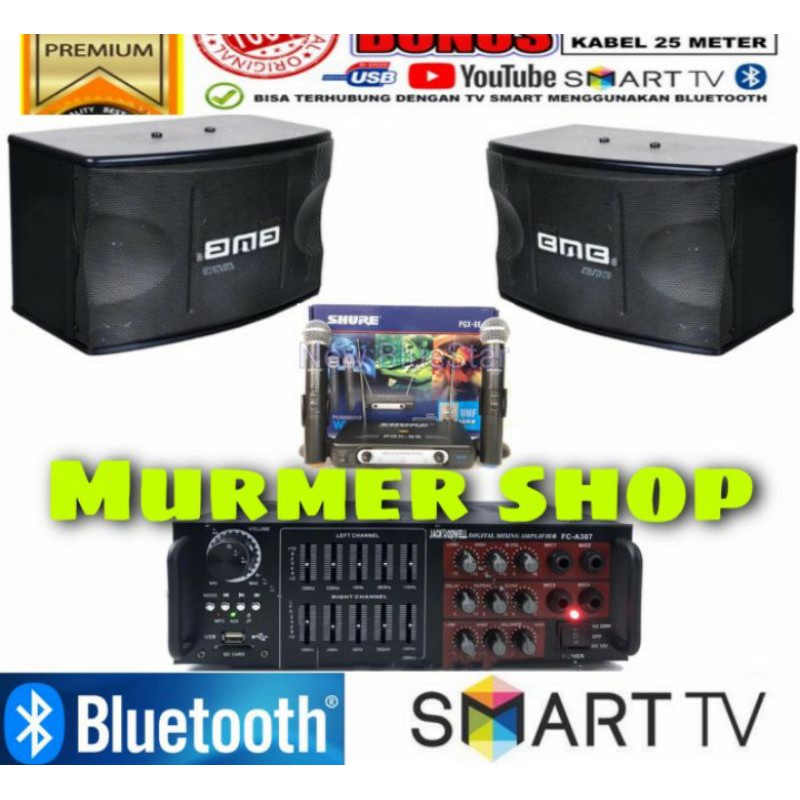 Paket Karaoke rumahan BMB 10 inch full set siap pakai