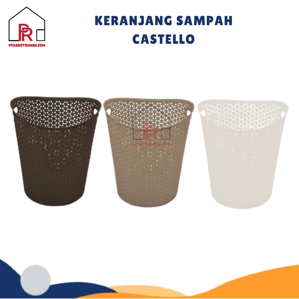 Keranjang Sampah Castello / Keranjang Sampah Aestetik / Keranjang Sampah Multifungsi / Keranjang Sam