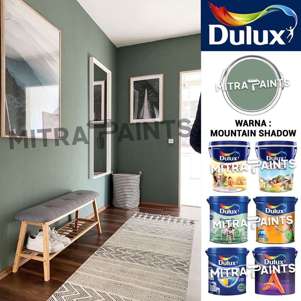 [INTERIOR EKSTERIOR] CAT TEMBOK DULUX WARNA MOUNTAIN SHADOW / CATYLAC PENTALITE EASY CLEAN WEATHERSH