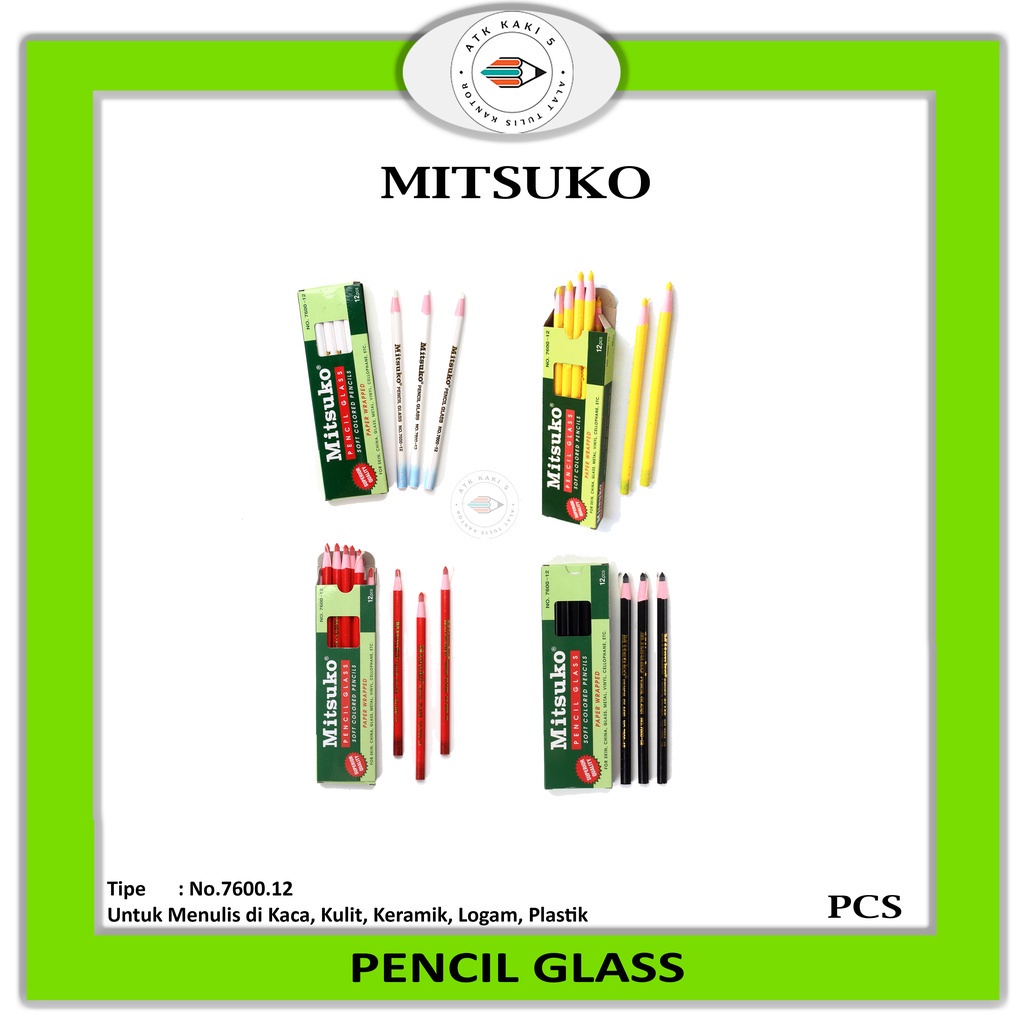 

MITSUKO -Pencil Glass / Pensil Kaca -Pcs
