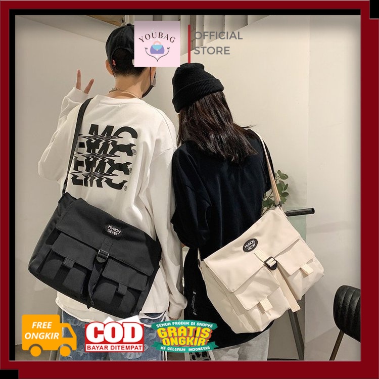TAS WANITA KEREN IMPORT KEKINIAN MURAH MERIAH /YOUBAGSHOP Tas Selempang Kuliah Unisex Tas Sekolah Ko