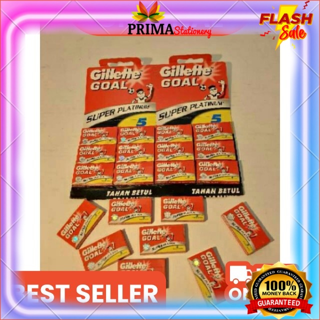 Silet goal 1 pack kecil isi 5 pcs (harga pedagang)