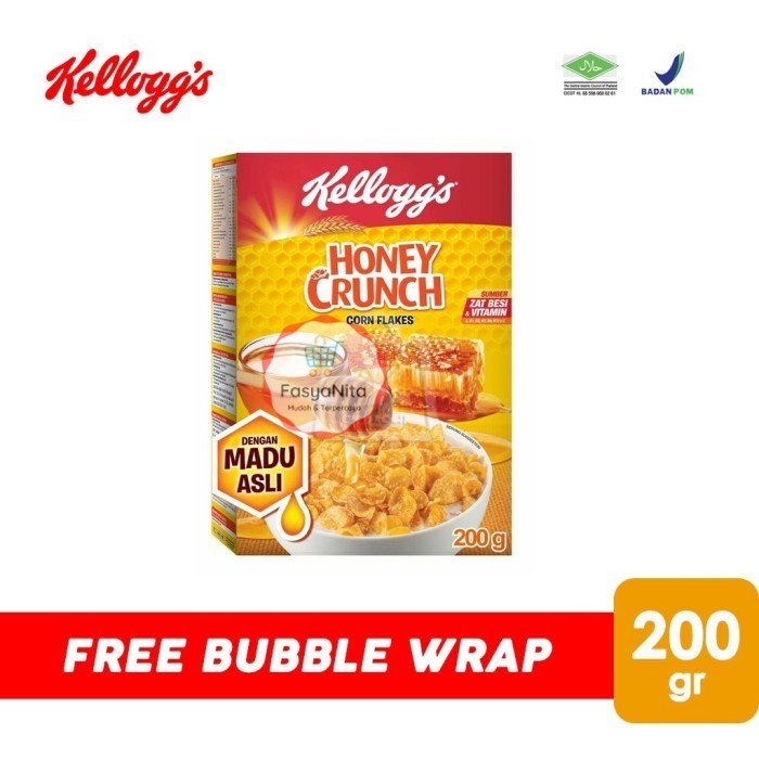 

Kelloggs Honey Crunch Corn Flakes Sereal 200gr - FasyAnita Mart Denpasar