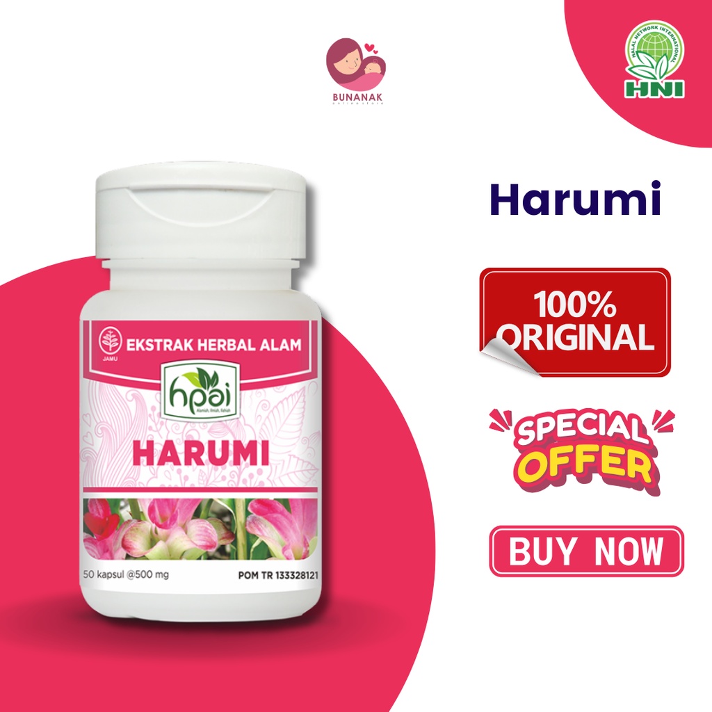 

HARUMI Herbal Atasi Bau Badan dan Keuputihan Wanita- Original - HNI BPOM - Produk Herbal