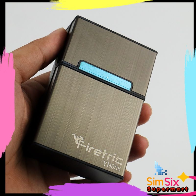 Bungkus Rokok - Wadah Rokok - Tempat Rokok Kotak Rokok - Firetric Kotak Bungkus Rokok Elegan Alumini