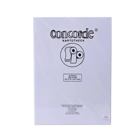 

Kertas A4 concorde concord putih 200 gram (isi 10 lembar)