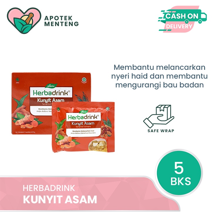 Herbadrink Kunyit Asam - Minuman Serbuk Lancar Haid