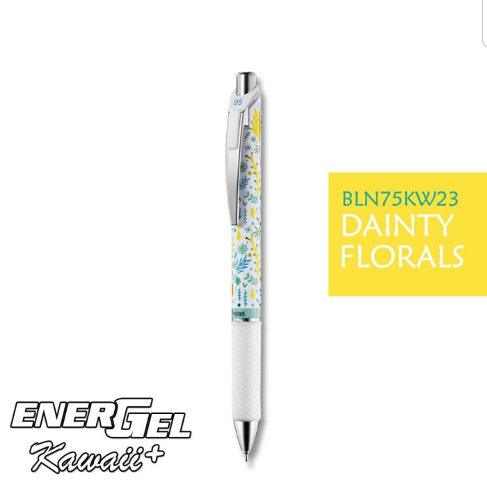 

Pentel Energel Kawaii Pen 0.5 Black / Pulpen Gel - KW24