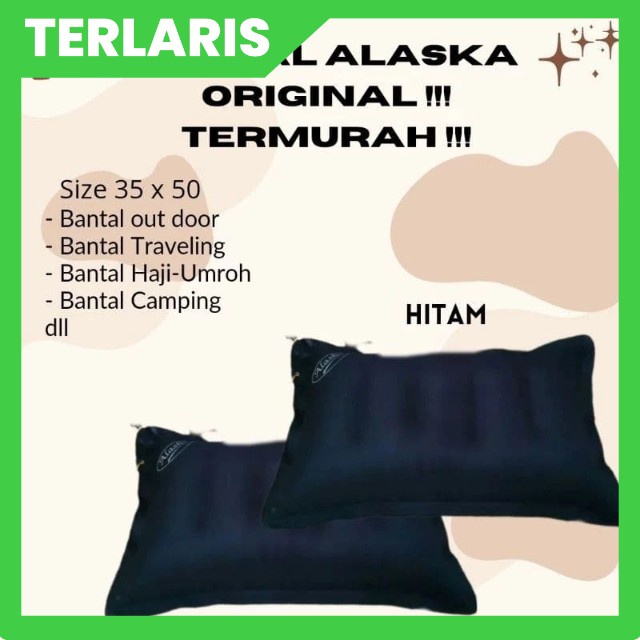 WALUH SHOP1  Bantal ALASKA TERMURAH / Bantal tiup angin camping outdoor ORIGINAL Termurah,Murah,Terl