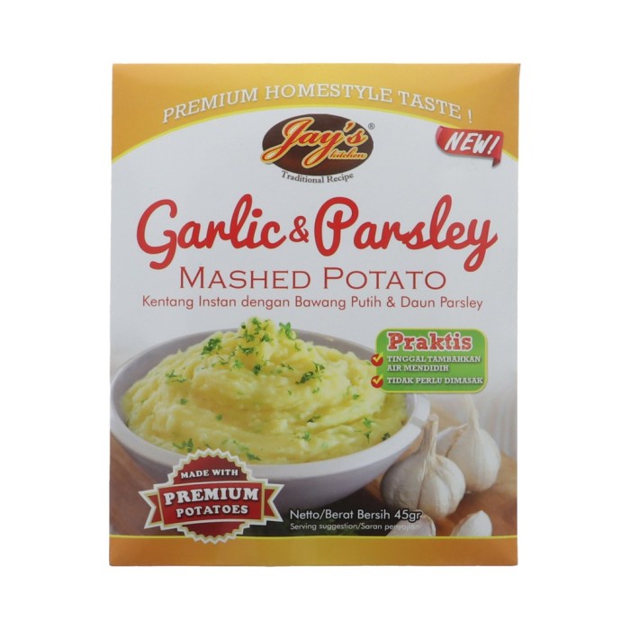 

Jays Mashed Potato Garlic & Parsley [45 gr]
