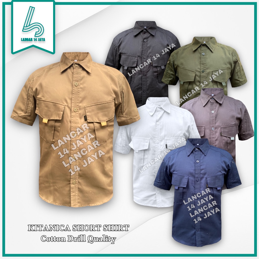 Kemeja Tactical PDL Outdoor Kitanica Pendek Kemeja Tactical Kitanica Pendek Kemeja Taktikal Murah Le