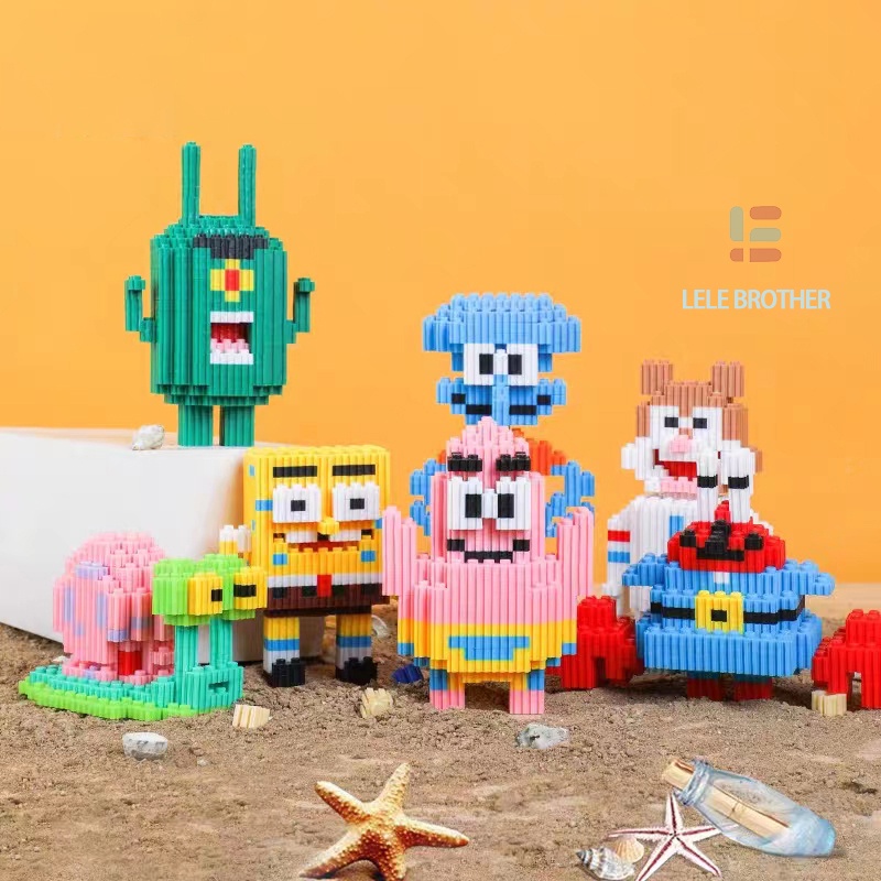 Mainan Lego Lele Brother spongebob squarepant - Mainan Block Susun