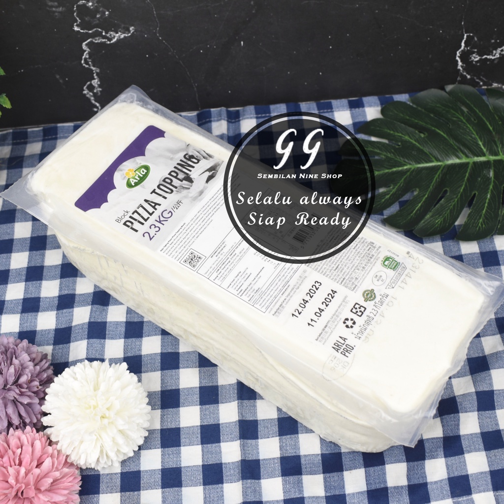 

ARLA MOZZARELLA Cheese 2,3 KG Block PIZZA TOPPING Keju Mozarella Mozarela Mozzarela