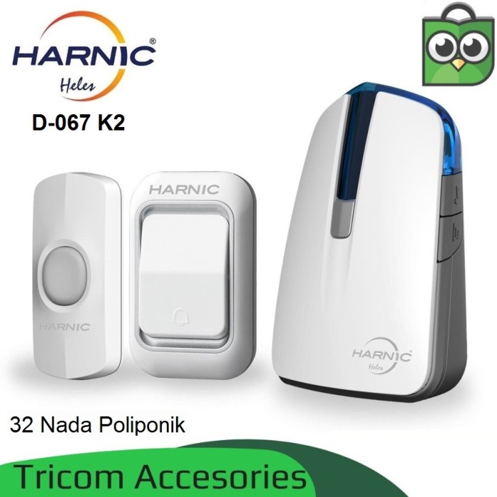 Bel Rumah Heles Harnic D-067K2 - Wireless Door Bell 2 Remote