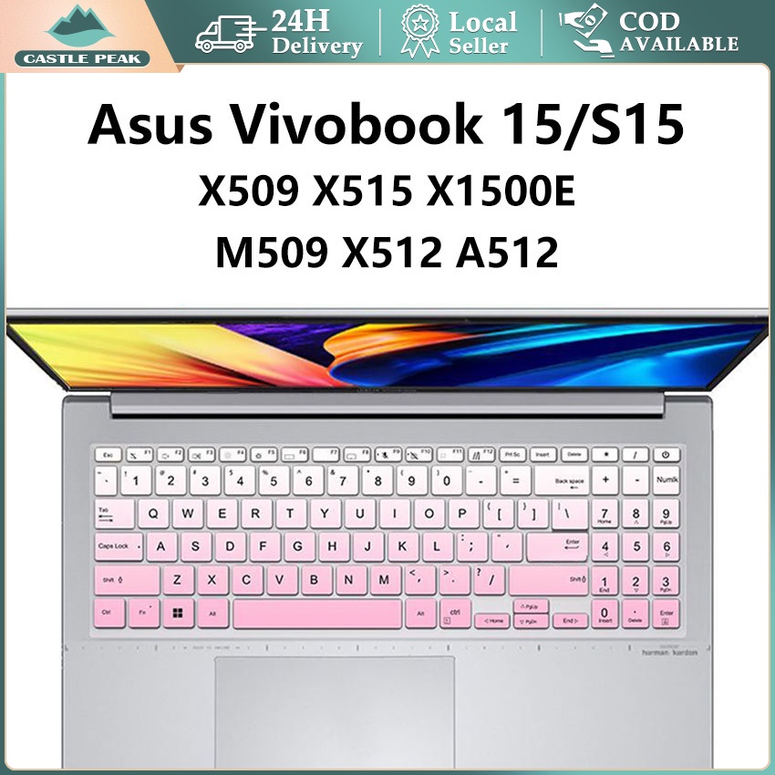 Lixue ASUS Vivobook S15 Keyboard Cover Protector Soft Ultra-thin Silicone Cover Laptop