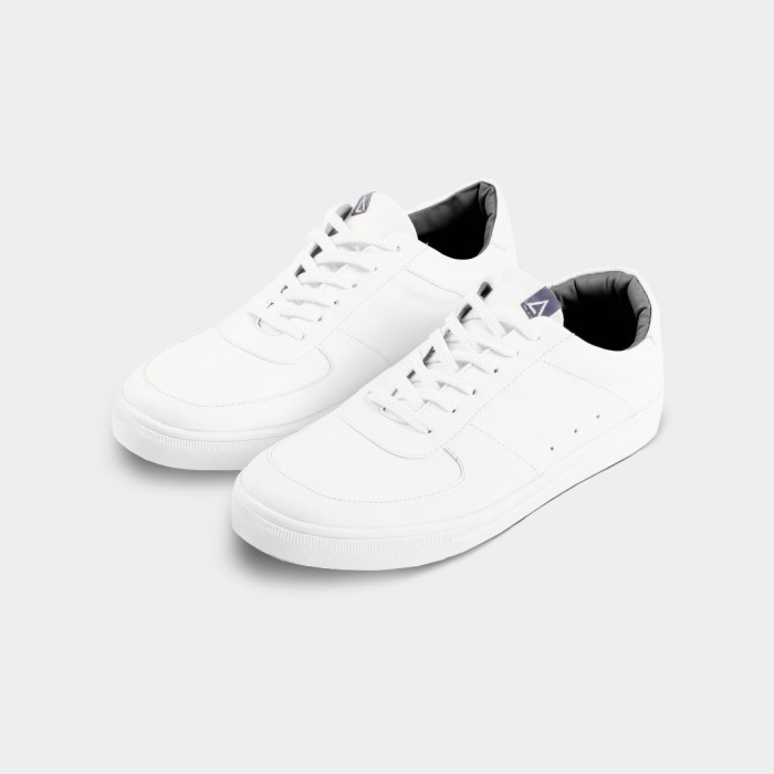 AMBLE - Sepatu Pria - STAPLE ALL WHITE - Sneakers Pria - 41