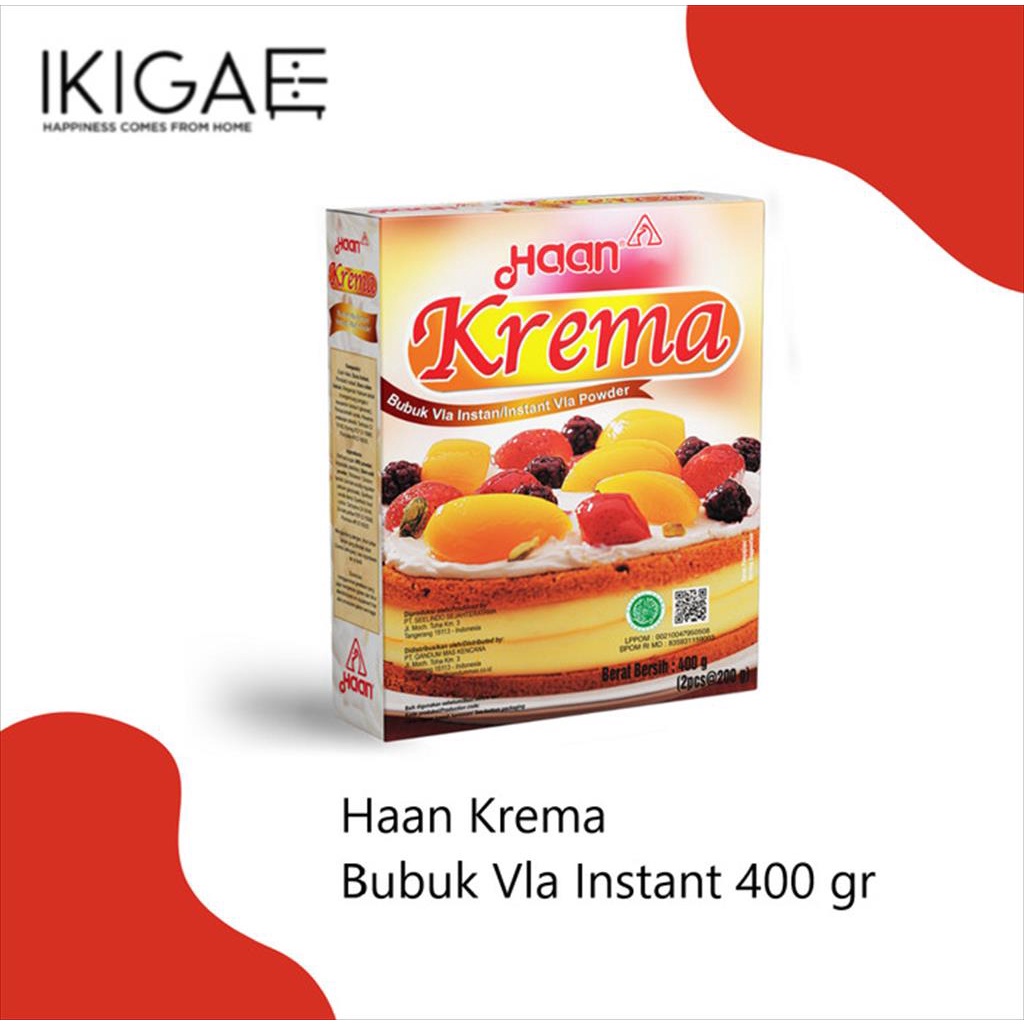 

HAAN KREMA BUBUK VLA INSTANT POWDER 400 GR