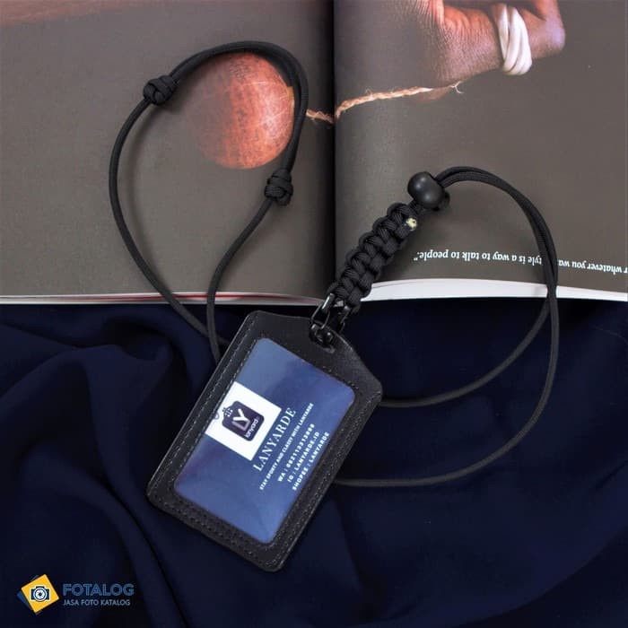 

[KSG-97] 4160 Lanyard Duo Hook Name Tag ID Card Holder Tali Leher Tempat Kartu