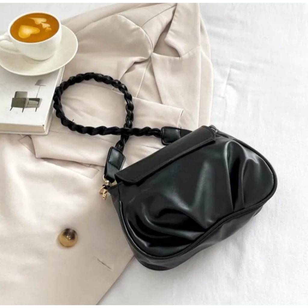 Shoulder Bag wanita / Slingbag pita Tali kepang FT005