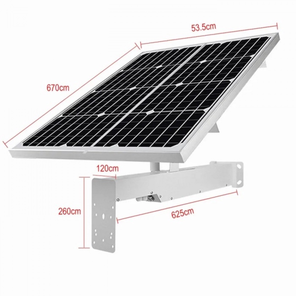 CCTV 4G Solar Cell 30x Zoom Optical 60W 40Ah