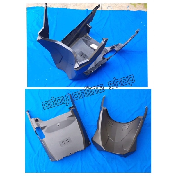paket satu set Cover dek bawah dan cover dek depan penahan lumpur Vario 125 150 fi esp led 2015-2018