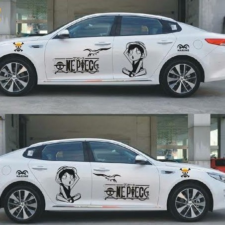 Promo stiker anime one piece stiker car stiker mobil stiker one piece stiker mobil