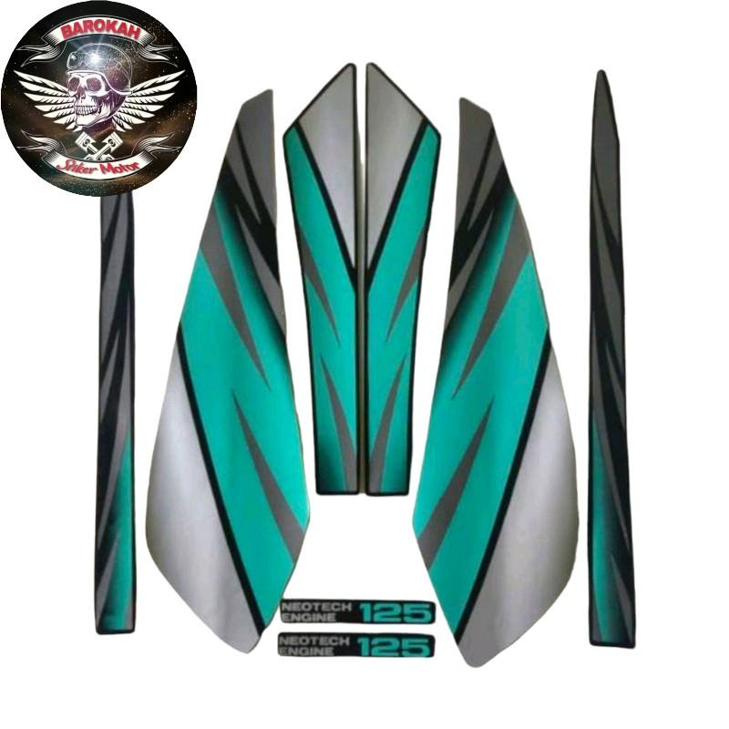 AJS Striping stiker polet honda GL MAX  GLMAX 1996 1997 BIRU TOSCA  gl max tahun 96 97 biru tosca  l