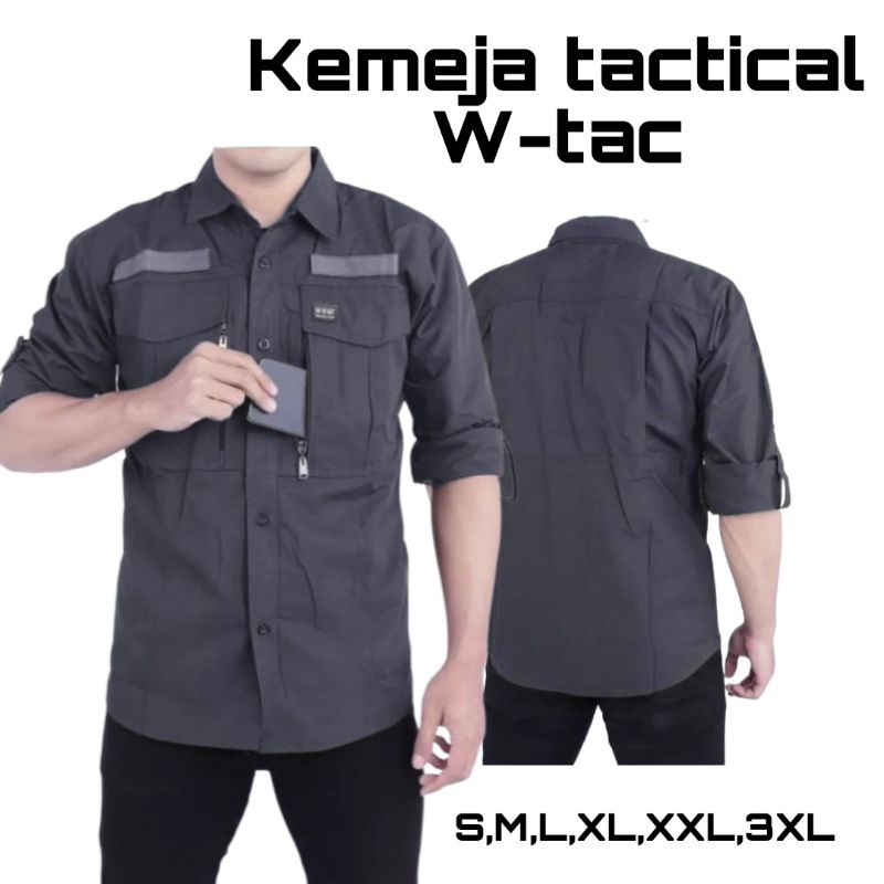 Kemeja Tactical Wtac Lapangan Pdl Outdoor Lengan Panjang