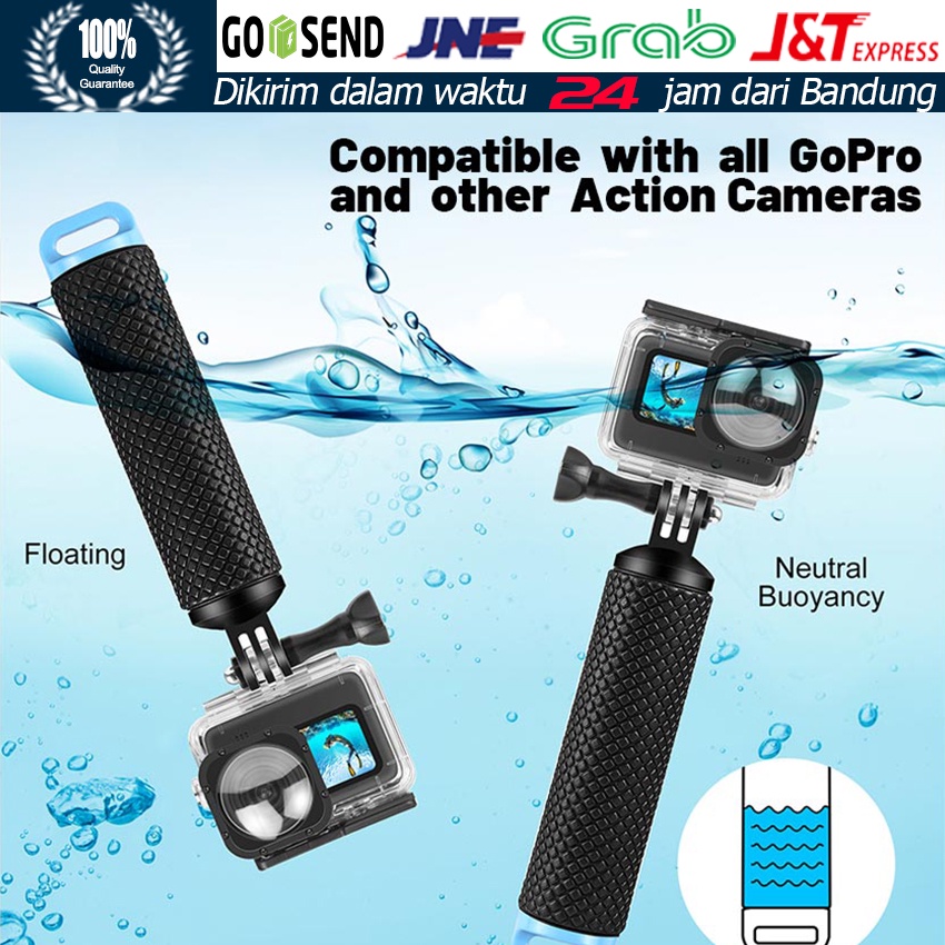 Floating Hand Grip Buoyancy Rod Untuk Gopro / Pegangan Tangan Mengapung Tiang Apung Monopod Untuk Ka