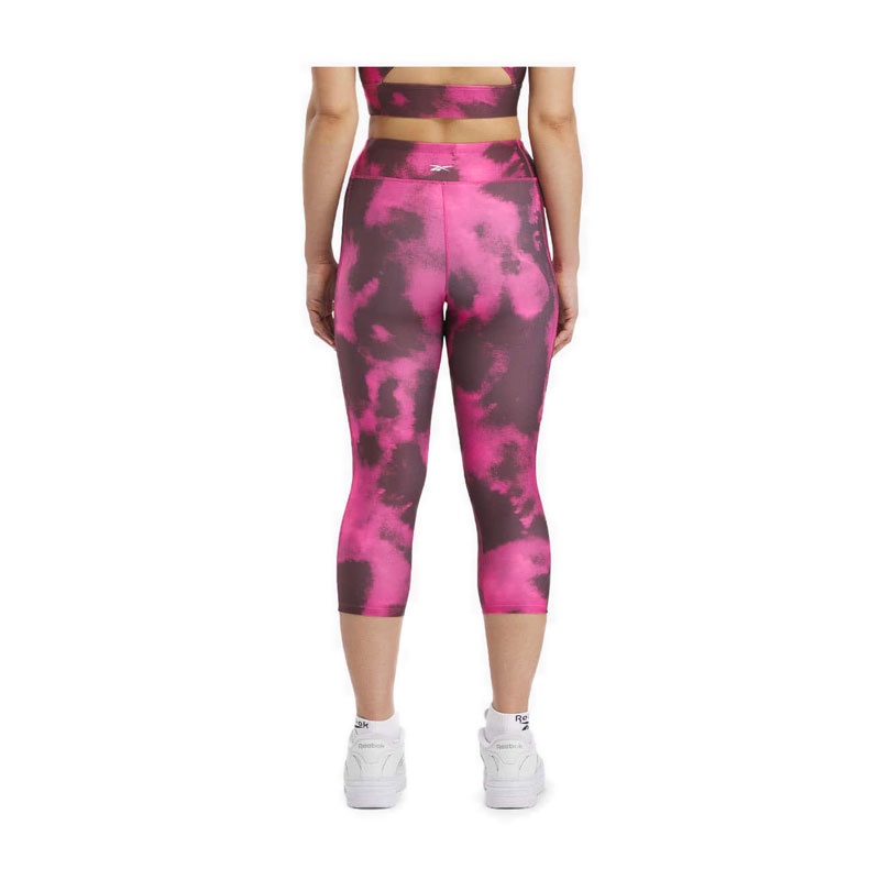 Reebok ID Train Allover Print Capri Women's Leggings - Classic Maroon F23