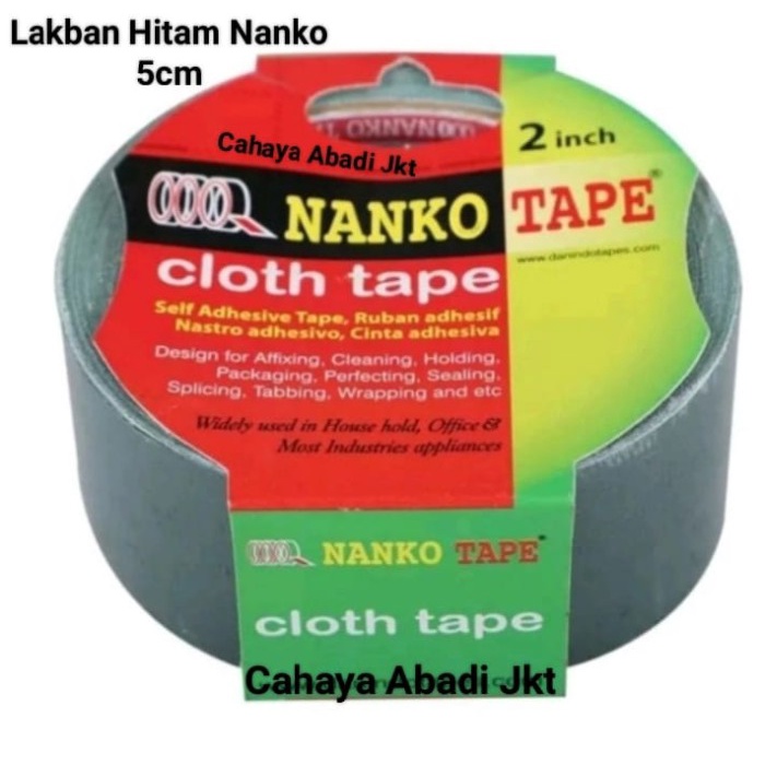 

LAKBAN HITAM TEBAL KUAT NANNKO TAPE 2in / 5cm