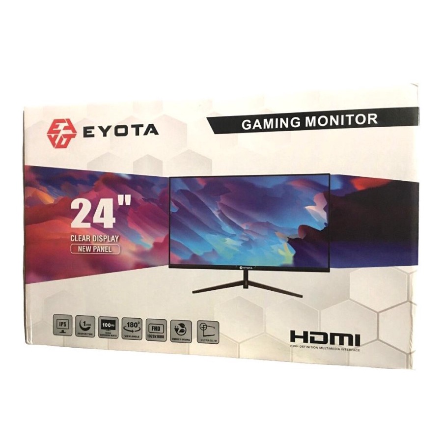EYOTA MONITOR LED 24-INCH WITH PORT VGA & HDMI