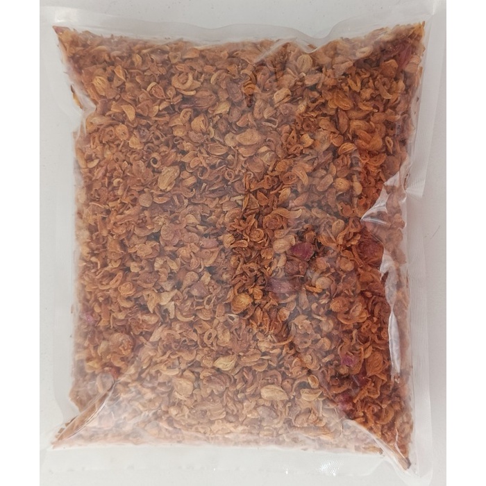 

Dua Kuali Bawang Merah Goreng Krispi kemasan horeka 1 Kg atau 500gr