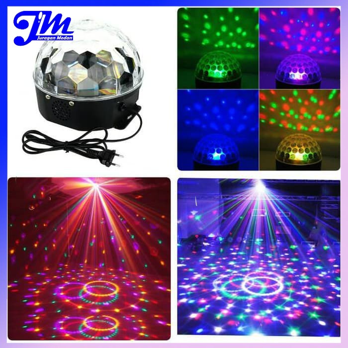 Taffled Lampu Disco RGB Crystal Magic Ball LED 20W
