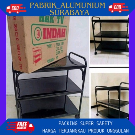 Murah Rak Tv / Rak Galon / Rak Buku / Rak Tv Besi Dx300 /Rak Tv Serbaguna/ Rak Serbaguna 3 Susun