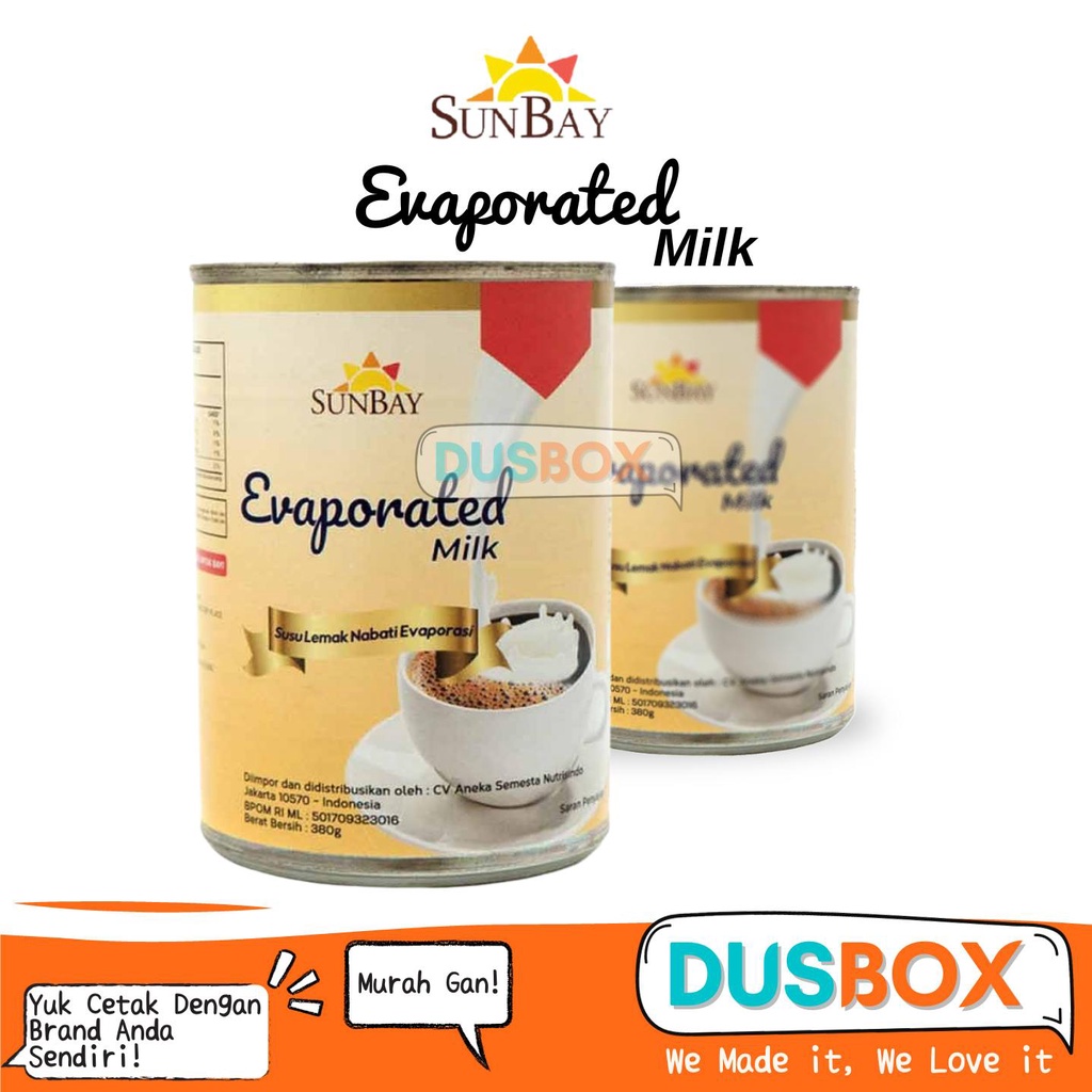 

Sunbay Susu Evaporasi / Susu Evaporasi Cair / Sunbay Susu Evaporasi 380gr