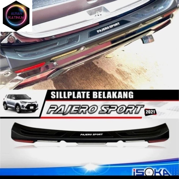Sillplate Cover Sill Plate Belakang All New Pajero Sport 2021-2022 NEW Aksesoris mobil