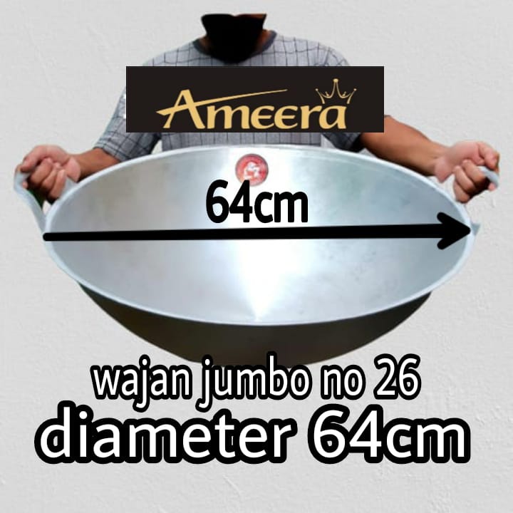 wajan jumbo kuali katel besar no 26 super tebal