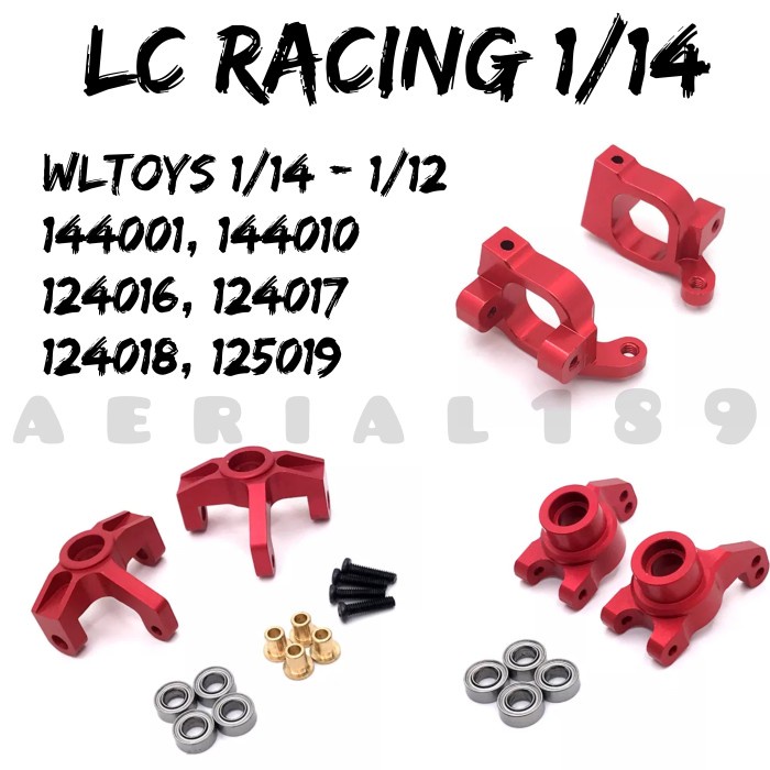 Upgrade arm knuckle front rear LC Racing 1/14 RC WLTOYS 1/14 1/12 - Rear Knuckle