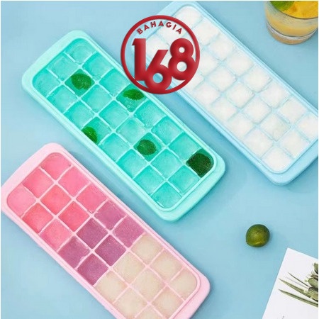 Cetakan Es Batu + Penutup/ Ice Cube 24 Tray