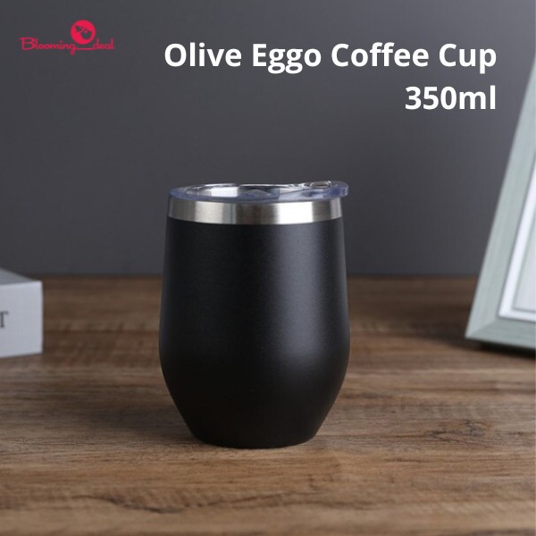 Ready Tumbler Chielo Olive Eggo Coffee Travel Cup 350ml  Eggshell Coffee Mug--