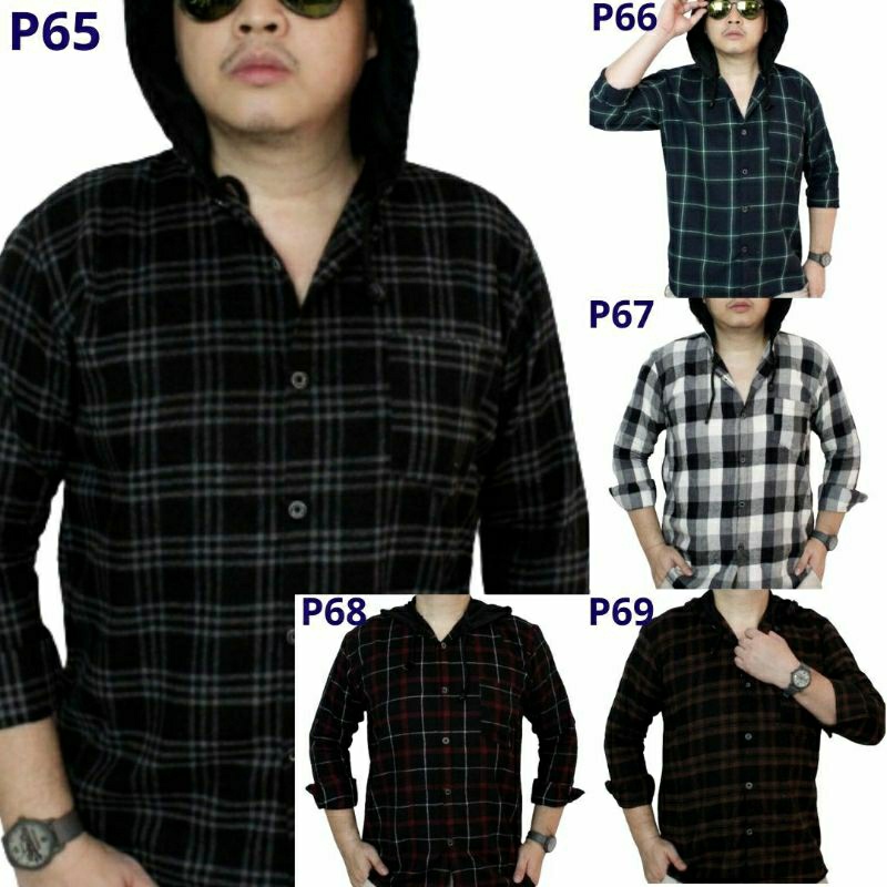 Kemeja Flanel Hoodie Distro Pavilion Clothing