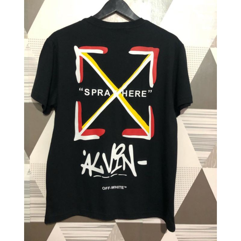 【COD】 NEW KAOS OFF WHITE T SHIRT PREMIUM MIRROR 1:1 LIKE ORIGINAL 1:1 UNISEX KAOS