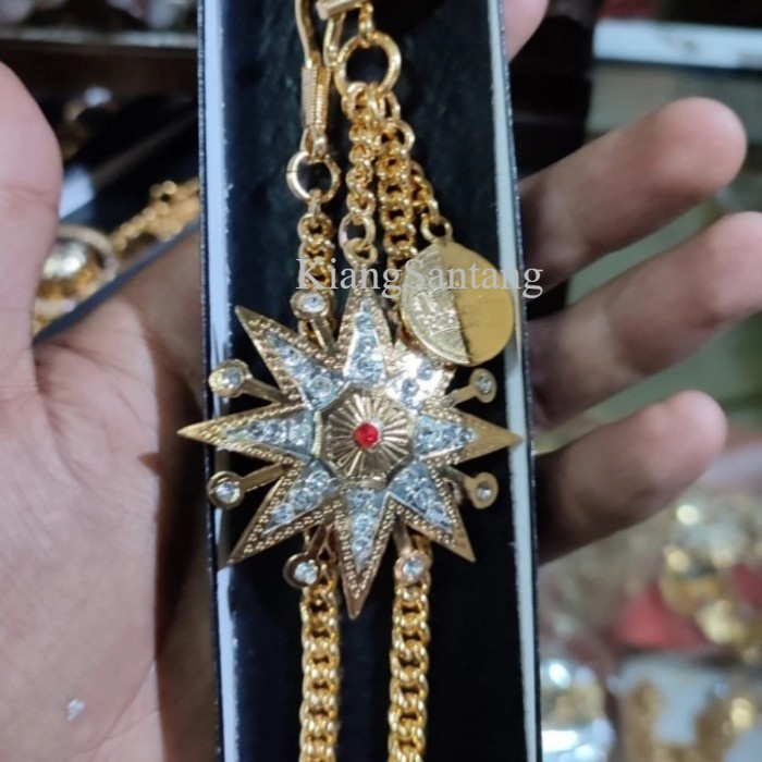 Pin Bros Baju Beskap model Bintang Hias permata murah antik